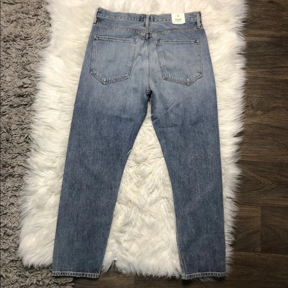 NWT AGOLDE Jamie hi rise classic distressed jeans - Picture 4 of 4